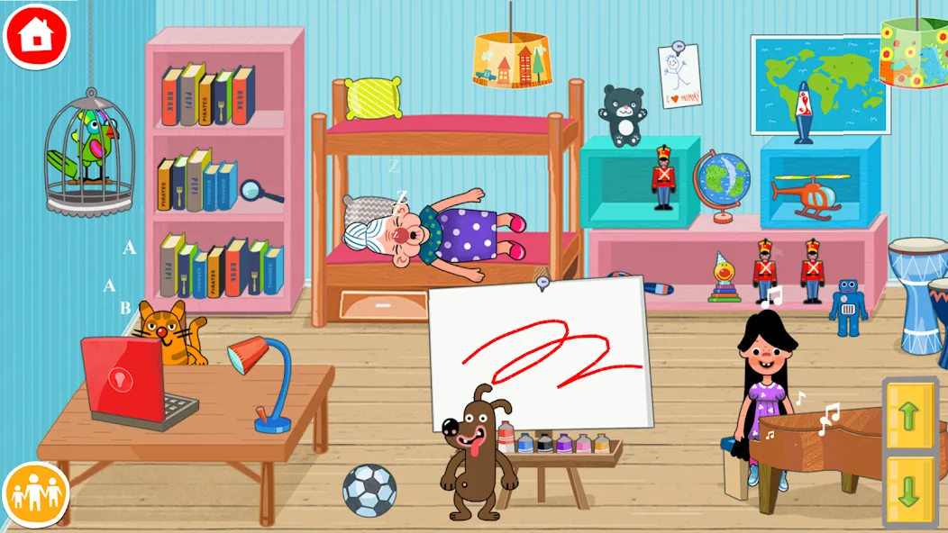 Pepi House: Happy Family (Пепи Хаус) МОД/Взлом [Меню, Бесконечные монеты и Открытые уровни] Screenshot 4