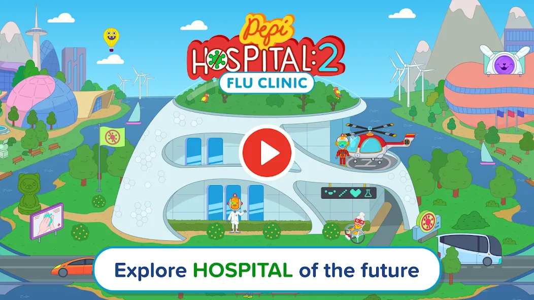 Pepi Hospital 2: Flu Clinic (Пепи Хоспитал 2) МОД/Взлом [Много монет, Открытые уровни и Мега MOD] Screenshot 2