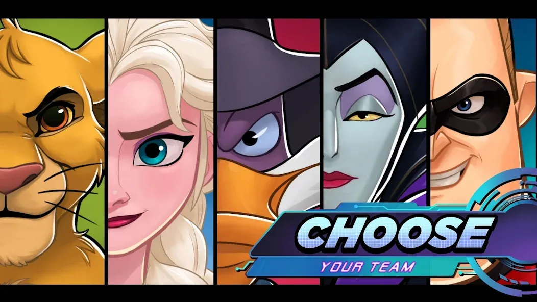 Disney Heroes: Battle Mode (Дисней Хироус) МОД/Взлом [Много монет, Открытые уровни и Мега MOD] Screenshot 2