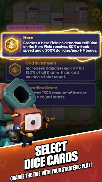 Roll Roll: Dice Heroes (Рэндом Дайс) МОД/Взлом [Меню, Бесконечные монеты и Открытые уровни] Screenshot 2