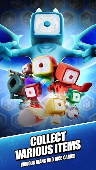 Roll Roll: Dice Heroes (Рэндом Дайс) МОД/Взлом [Меню, Бесконечные монеты и Открытые уровни] Screenshot 4