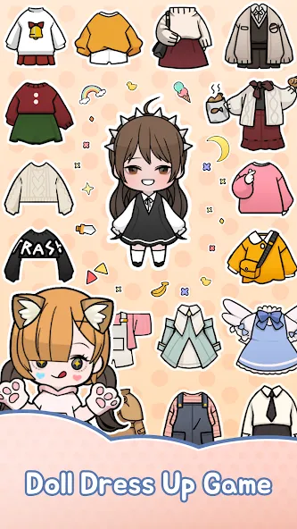 Unnie doll (Юнни кукла) МОД/Взлом [Много монет, Открытые уровни и Мега MOD] Screenshot 1