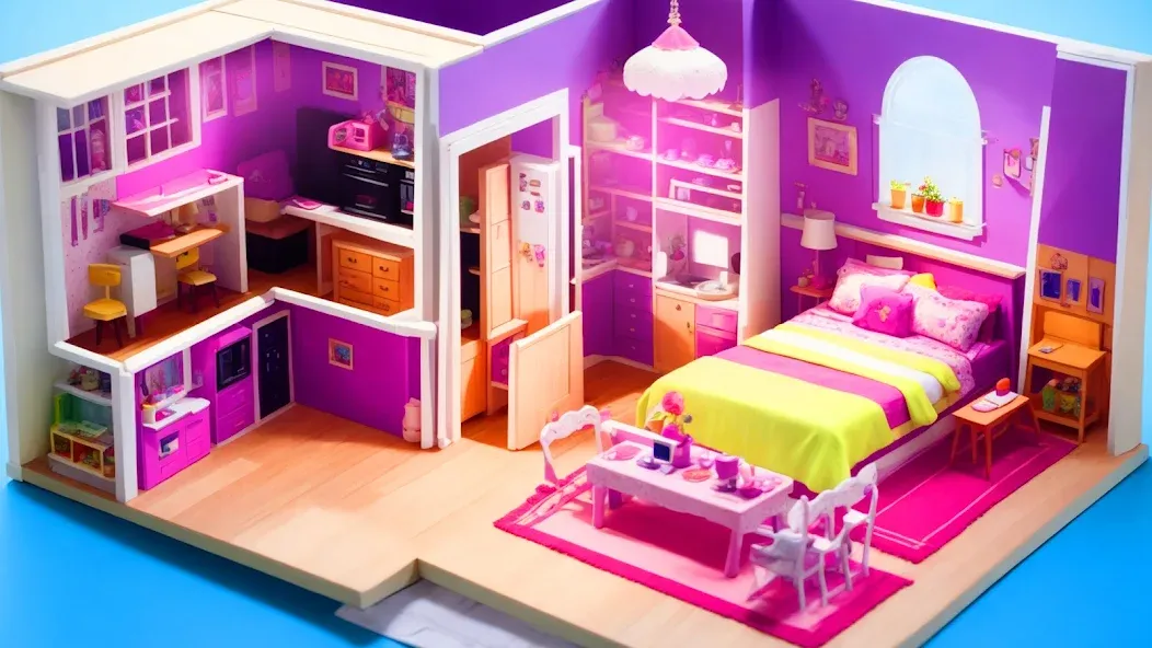 Doll House Design: Girl Games (Долл Хаус Дизайн) МОД/Взлом [Все открыто, Дополнительные деньги и Меню MOD] Screenshot 2