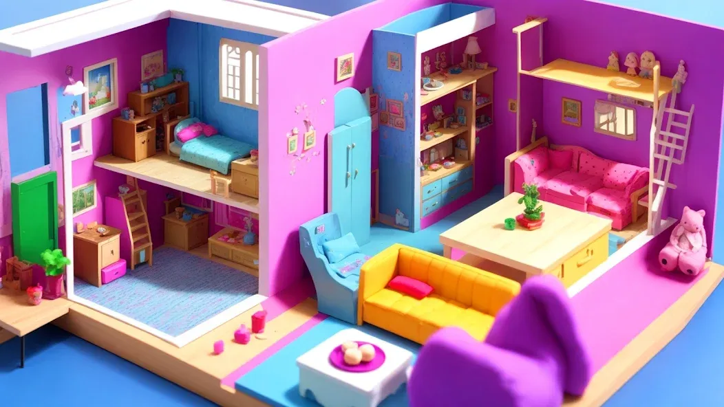 Doll House Design: Girl Games (Долл Хаус Дизайн) МОД/Взлом [Все открыто, Дополнительные деньги и Меню MOD] Screenshot 4