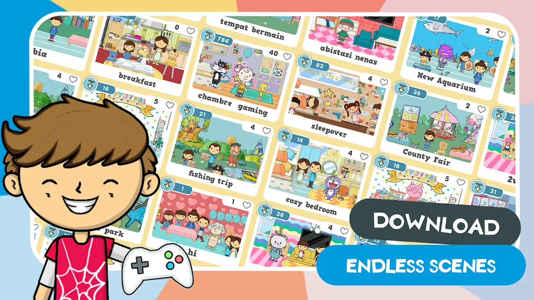Lila's World:Create Play Learn МОД/Взлом [Бесконечные деньги, Монеты и Мега MOD] Screenshot 2