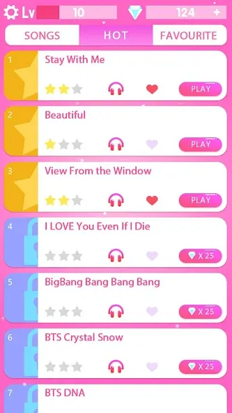 Kpop Piano Game: Color Tiles (Кпоп Пиано Гейм) МОД/Взлом [Деньги, Монеты и Меню MOD] Screenshot 1