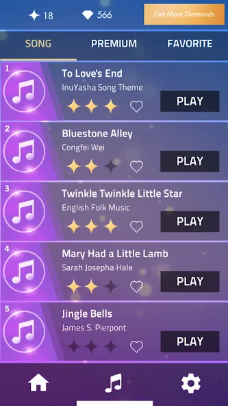 Piano Music Tiles Hot song (Пиано Мэджик Тайлз Хот сонг) МОД/Взлом [Все открыто, Дополнительные деньги и Меню MOD] Screenshot 3