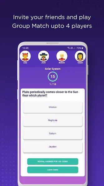 QuizPot: Group GK Quiz Trivia (КвизПот) МОД/Взлом [Все открыто, Дополнительные деньги и Меню MOD] Screenshot 5