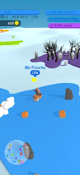 Paper.io 4 МОД/Взлом [Деньги, Монеты и Меню MOD] Screenshot 1