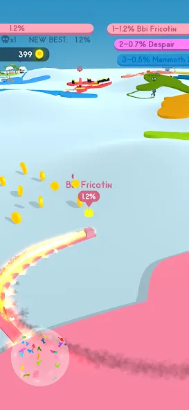 Paper.io 4 МОД/Взлом [Деньги, Монеты и Меню MOD] Screenshot 2