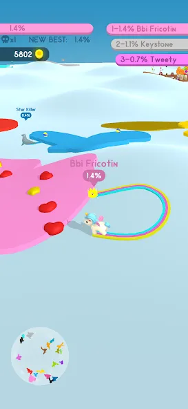 Paper.io 4 МОД/Взлом [Деньги, Монеты и Меню MOD] Screenshot 4