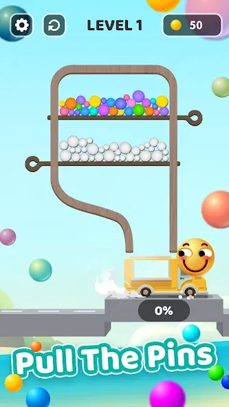 Pin Puzzle - Pull Pins Out МОД/Взлом [Много денег, Монет и Все открыто] Screenshot 1