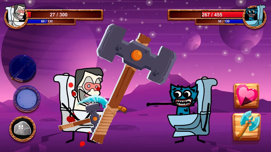 Cartoon Battle МОД/Взлом [Все открыто, Дополнительные деньги и Меню MOD] Screenshot 2