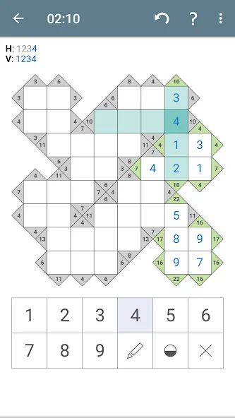 Kakuro (Cross Sums) МОД/Взлом [Много монет, Открытые уровни и Мега MOD] Screenshot 2