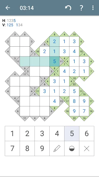 Kakuro (Cross Sums) МОД/Взлом [Много монет, Открытые уровни и Мега MOD] Screenshot 3