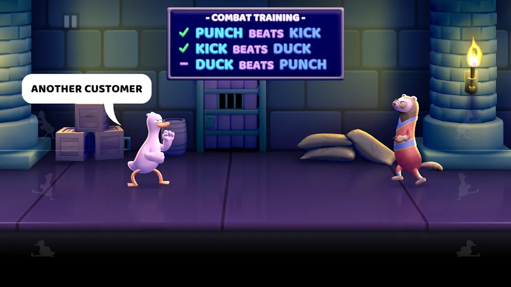 Punch Kick Duck (Панч Кик Дак) МОД/Взлом [Много монет, Открытые уровни и Мега MOD] Screenshot 1