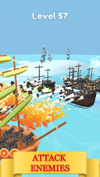 Merge Pirates (Мердж Пираты) МОД/Взлом [Все открыто, Дополнительные деньги и Меню MOD] Screenshot 2
