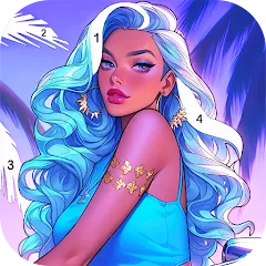 Скачать Взломанная Paint Color: Color by number на Андроид (Много денег и без рекламы)