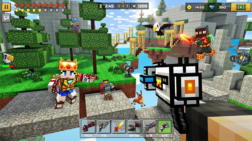 Pixel Gun 3D - FPS Shooter (Пиксельный пистолет 3Д) МОД/Взлом [Бесконечные деньги, Монеты и Мега MOD] Screenshot 2