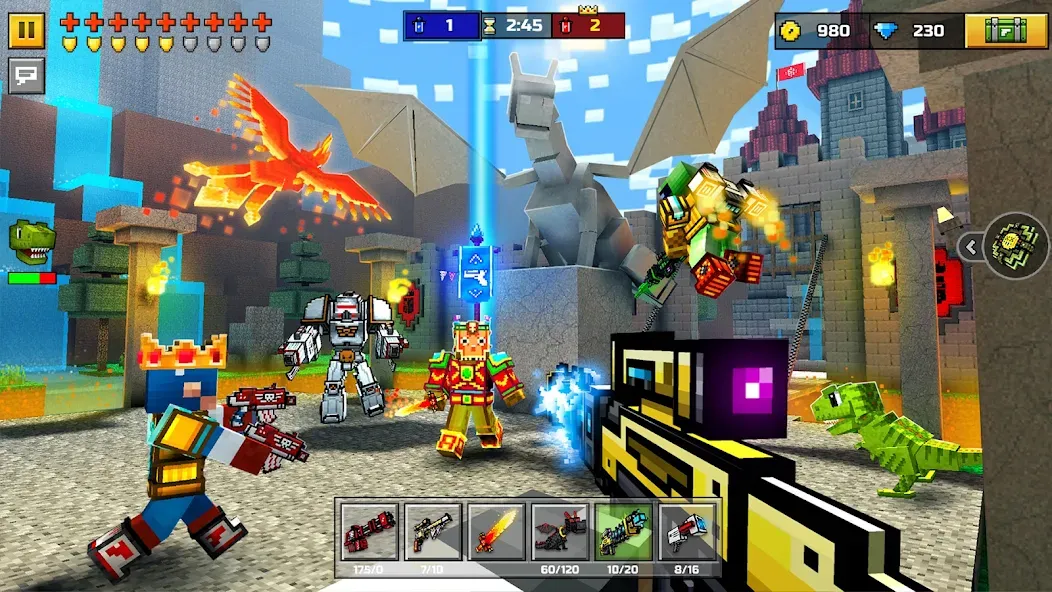 Pixel Gun 3D - FPS Shooter (Пиксельный пистолет 3Д) МОД/Взлом [Бесконечные деньги, Монеты и Мега MOD] Screenshot 3