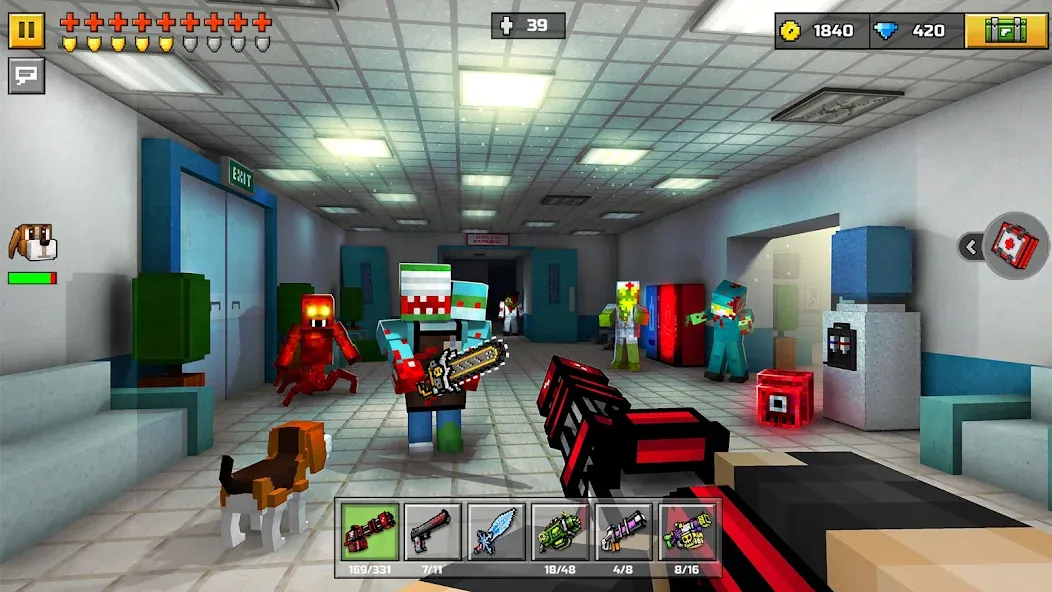Pixel Gun 3D - FPS Shooter (Пиксельный пистолет 3Д) МОД/Взлом [Бесконечные деньги, Монеты и Мега MOD] Screenshot 4