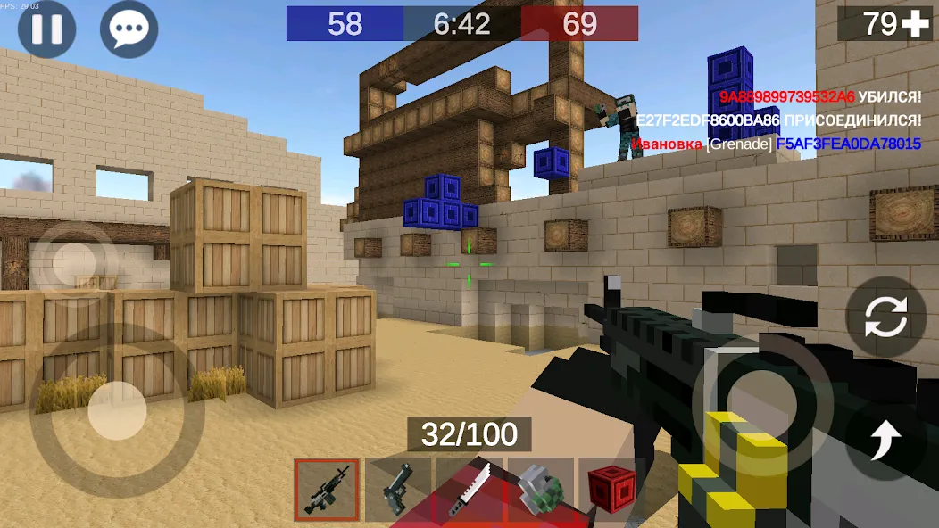 Pixel Combats 2: Gun games PvP МОД/Взлом [Много денег, Монет и Все открыто] Screenshot 1