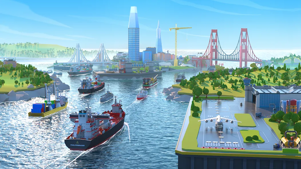 Port City: Ship Tycoon (Порт Сити) МОД/Взлом [Деньги, Монеты и Меню MOD] Screenshot 5