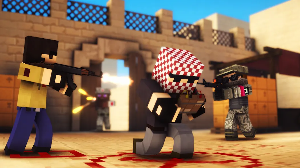 Pixel Strike 3D - FPS Gun Game (Пиксель Страйк 3Д) МОД/Взлом [Деньги, Монеты и Меню MOD] Screenshot 1