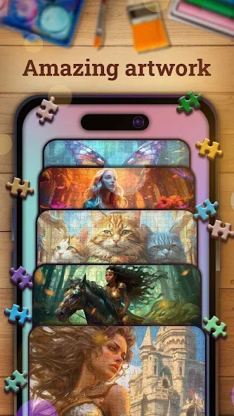 Jigsaw puzzles 2: Puzzle game МОД/Взлом [Бесконечные деньги, Монеты и Мега MOD] Screenshot 2