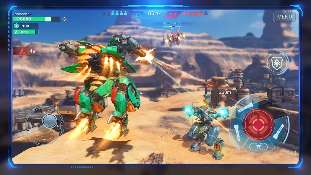 War Robots Multiplayer Battles МОД/Взлом [Бесконечные деньги, Монеты и Мега MOD] Screenshot 2