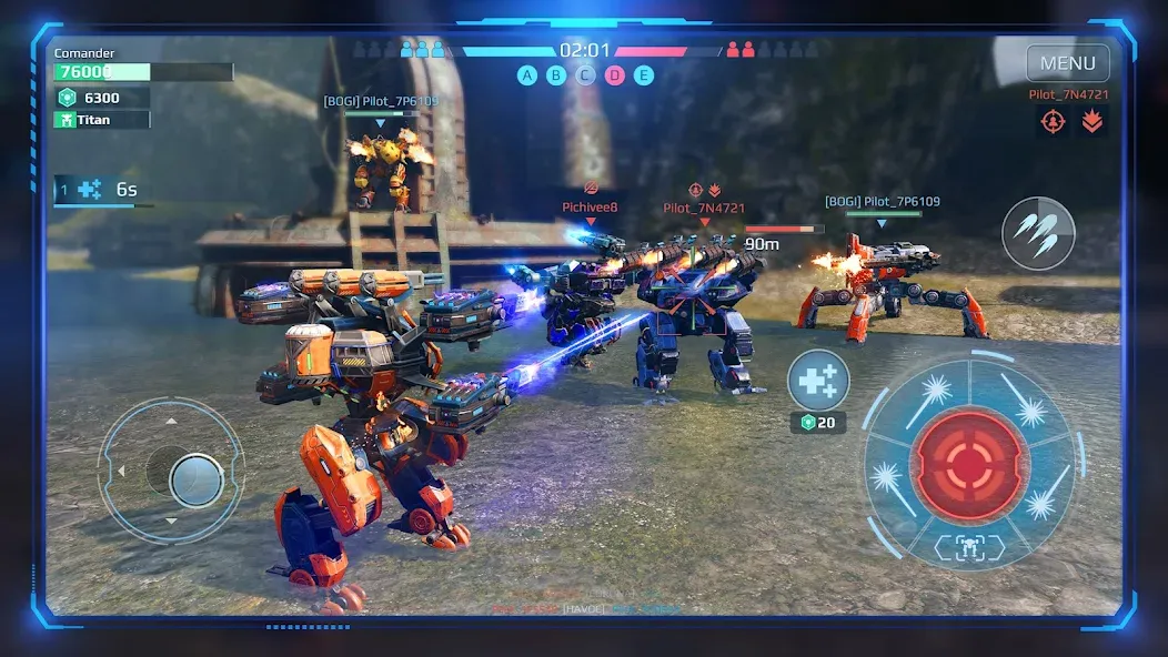 War Robots Multiplayer Battles МОД/Взлом [Бесконечные деньги, Монеты и Мега MOD] Screenshot 3