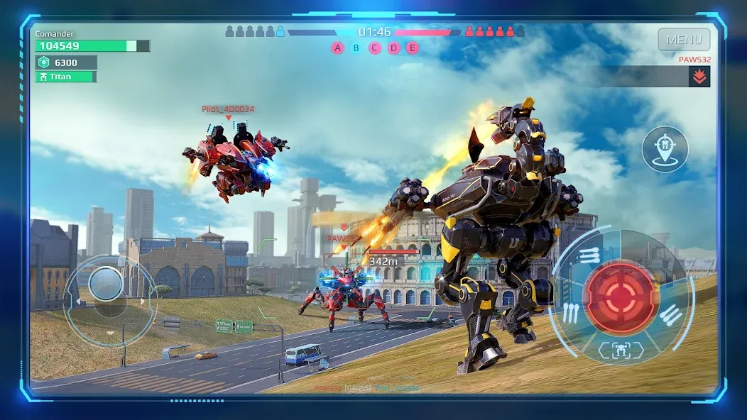 War Robots Multiplayer Battles МОД/Взлом [Бесконечные деньги, Монеты и Мега MOD] Screenshot 4