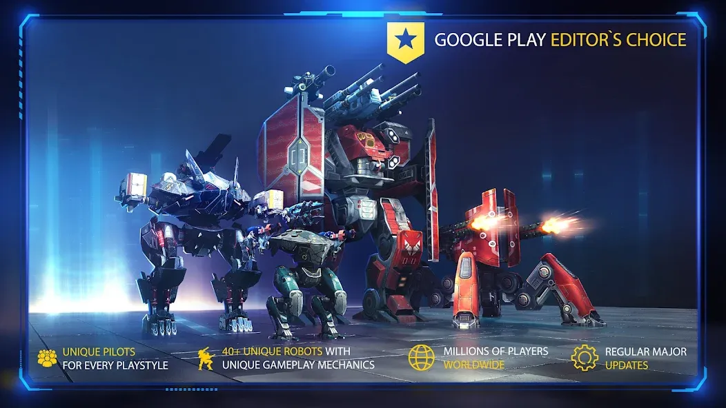 War Robots Multiplayer Battles МОД/Взлом [Бесконечные деньги, Монеты и Мега MOD] Screenshot 5