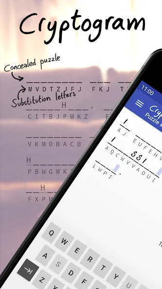 Cryptogram - puzzle quotes (Скрытограмма) МОД/Взлом [Много денег, Монет и Все открыто] Screenshot 1