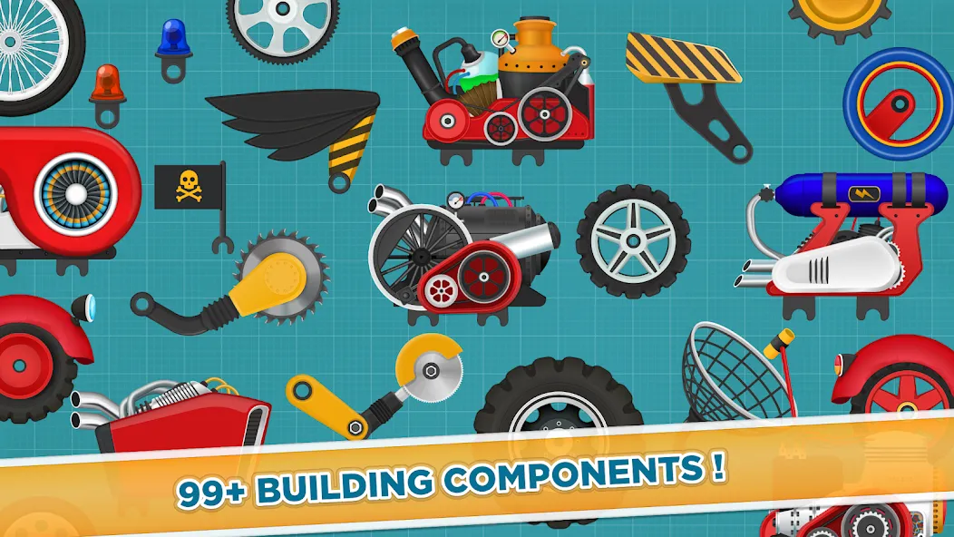 Car Builder & Racing for Kids МОД/Взлом [Много монет, Открытые уровни и Мега MOD] Screenshot 5