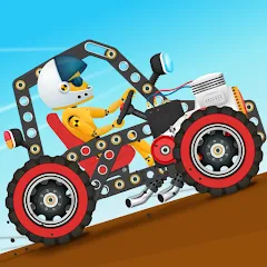 Скачать Car Builder & Racing for Kids взлом на все машины и без рекламы на Андроид