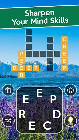 Word Cross: Crossy Word Search (Уорд Кросс) МОД/Взлом [Много денег, Монет и Все открыто] Screenshot 2