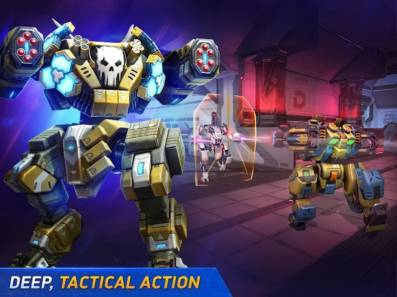 Mech Arena - Shooting Game (Мех Арена) МОД/Взлом [Бесконечные деньги, Монеты и Мега MOD] Screenshot 3