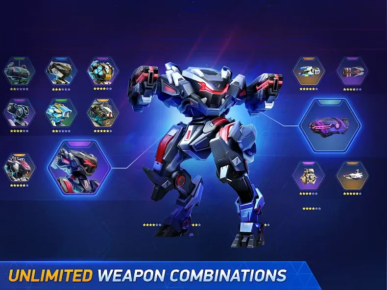Mech Arena - Shooting Game (Мех Арена) МОД/Взлом [Бесконечные деньги, Монеты и Мега MOD] Screenshot 4