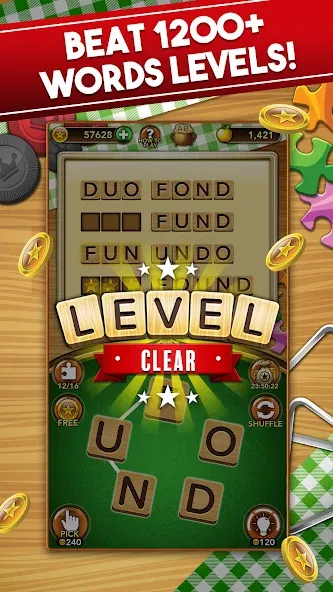 Word Collect - Word Games Fun (Ворд Коллект) МОД/Взлом [Бесконечные деньги, Монеты и Мега MOD] Screenshot 2