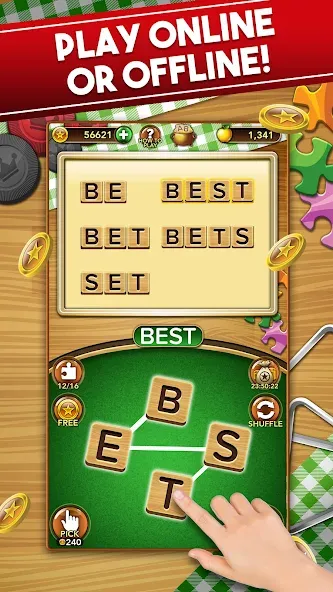 Word Collect - Word Games Fun (Ворд Коллект) МОД/Взлом [Бесконечные деньги, Монеты и Мега MOD] Screenshot 4
