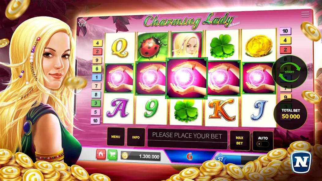 Gaminator Online Casino Slots МОД/Взлом [Деньги, Монеты и Меню MOD] Screenshot 3
