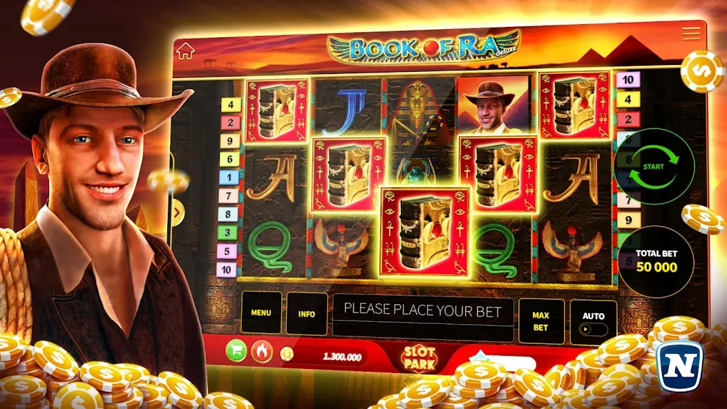 Slotpark - Online Casino Games МОД/Взлом [Много денег, Монет и Все открыто] Screenshot 1