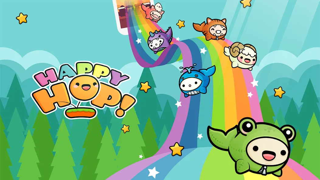 Happy Hop: Kawaii Jump (Хэппи Хоп) МОД/Взлом [Все открыто, Дополнительные деньги и Меню MOD] Screenshot 1