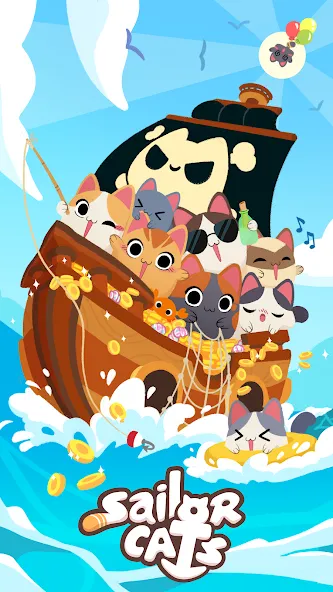 Sailor Cats (эйлор Кэтс) МОД/Взлом [Много денег, Монет и Все открыто] Screenshot 2