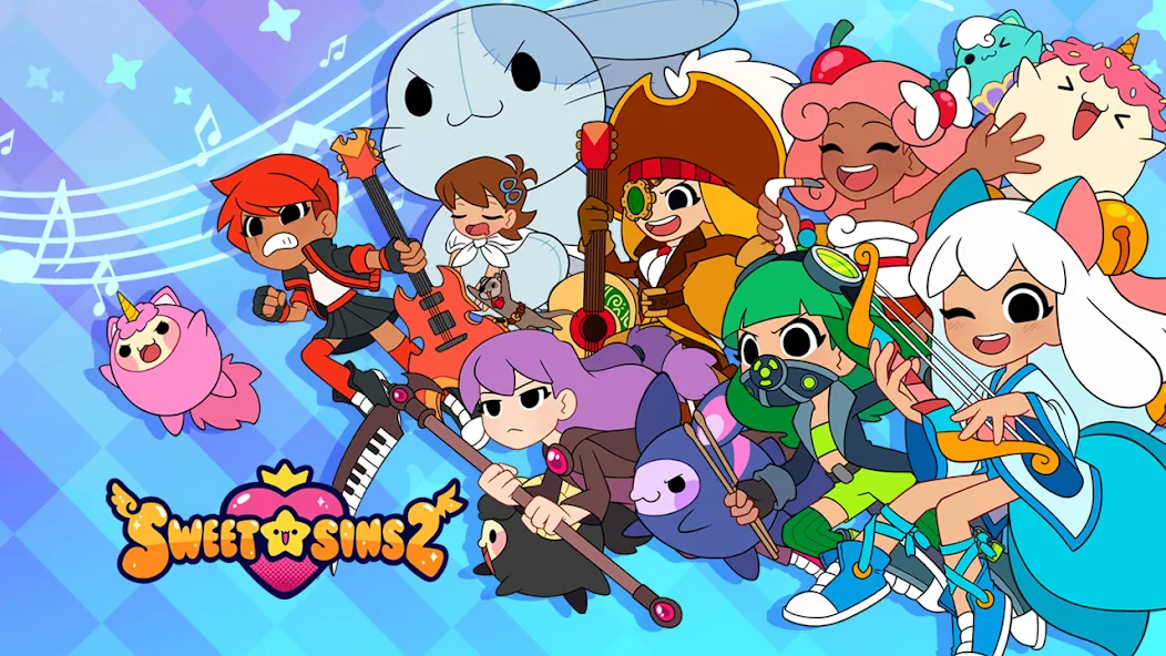 Sweet Sins 2 Rhythm Music Game (Свит Синс 2) МОД/Взлом [Много монет, Открытые уровни и Мега MOD] Screenshot 1