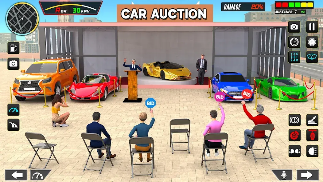 Car Dealership Car Saler (Драйвинг Скул Сити Кар Геймс) МОД/Взлом [Много монет, Открытые уровни и Мега MOD] Screenshot 2