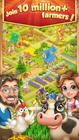 Village and Farm (Вилладж энд Фарм) МОД/Взлом [Деньги, Монеты и Меню MOD] Screenshot 1