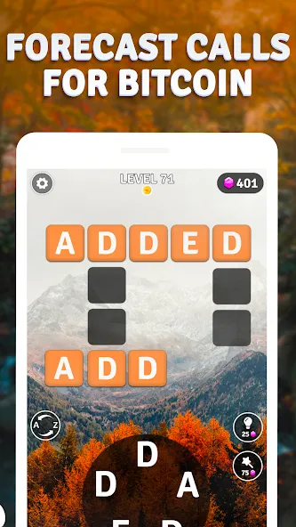 Word Breeze - Earn Bitcoin (Уорд Бриз) МОД/Взлом [Меню, Бесконечные монеты и Открытые уровни] Screenshot 4