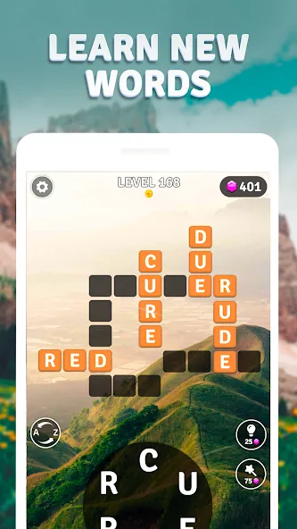 Word Breeze - Earn Bitcoin (Уорд Бриз) МОД/Взлом [Меню, Бесконечные монеты и Открытые уровни] Screenshot 5
